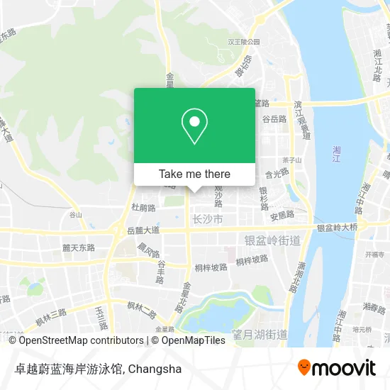卓越蔚蓝海岸游泳馆 map