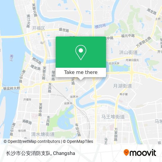 长沙市公安消防支队 map