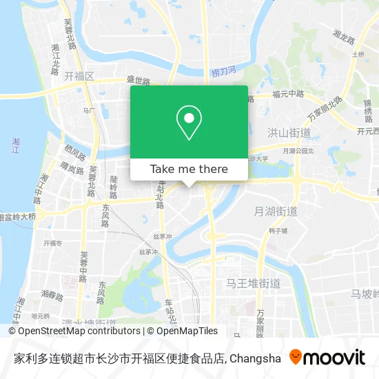 家利多连锁超市长沙市开福区便捷食品店 map