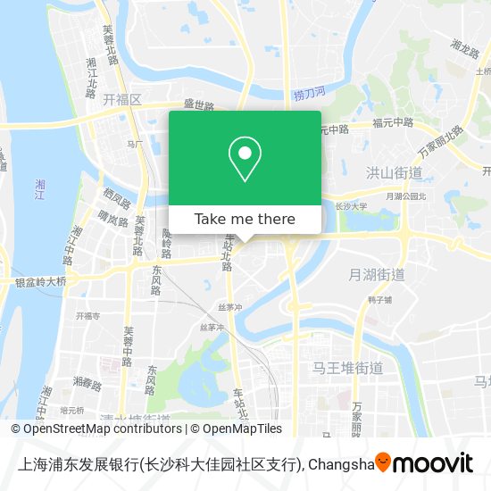 上海浦东发展银行(长沙科大佳园社区支行) map