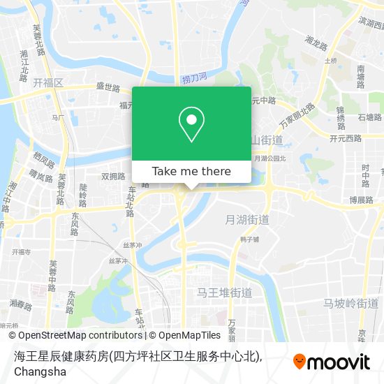 海王星辰健康药房(四方坪社区卫生服务中心北) map