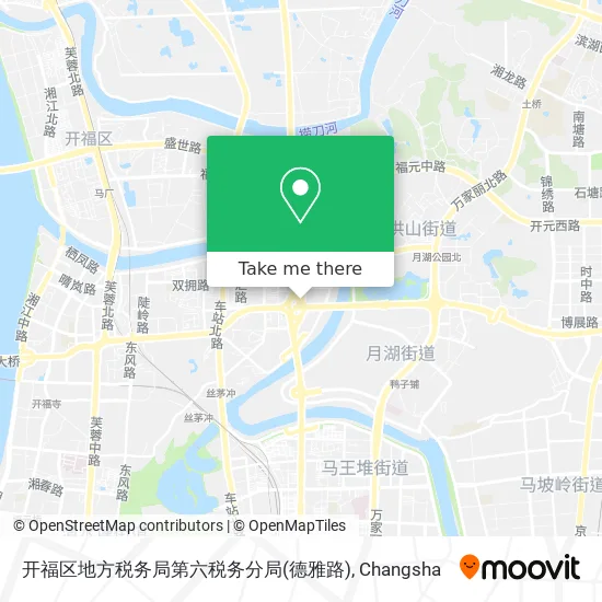开福区地方税务局第六税务分局(德雅路) map