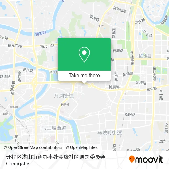 开福区洪山街道办事处金鹰社区居民委员会 map