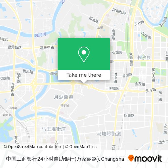 中国工商银行24小时自助银行(万家丽路) map
