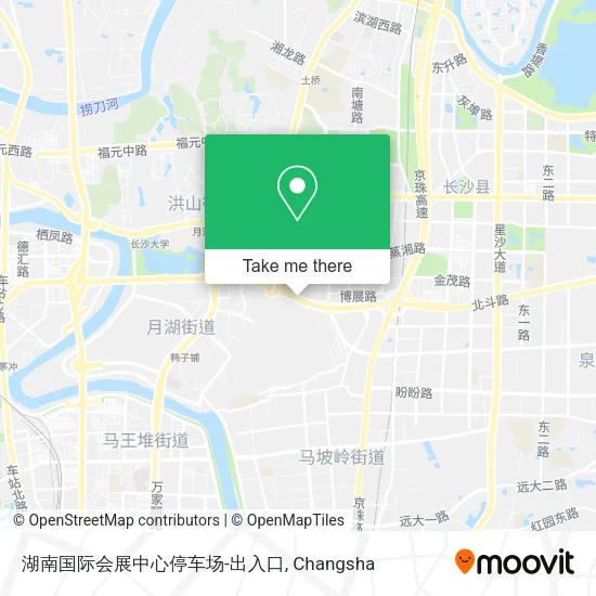 湖南国际会展中心停车场-出入口 map