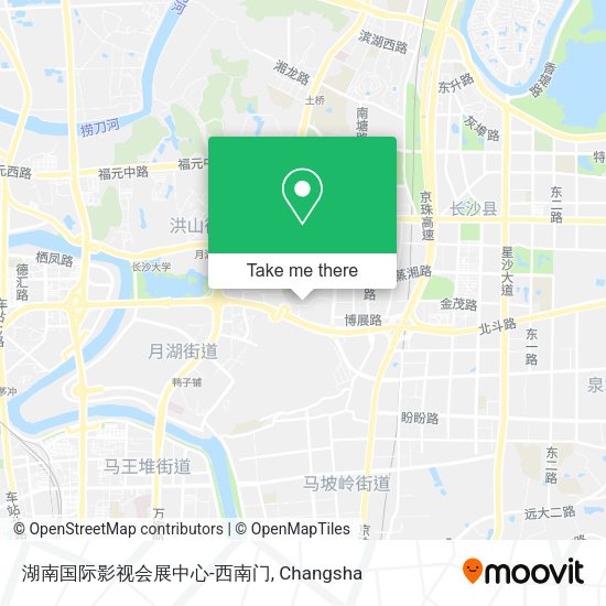 湖南国际影视会展中心-西南门 map