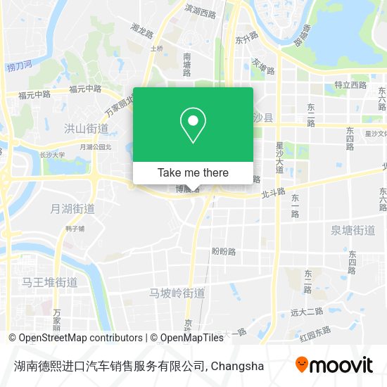 湖南德熙进口汽车销售服务有限公司 map