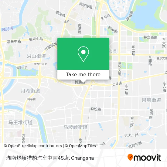 湖南煜峤猎豹汽车中南4S店 map