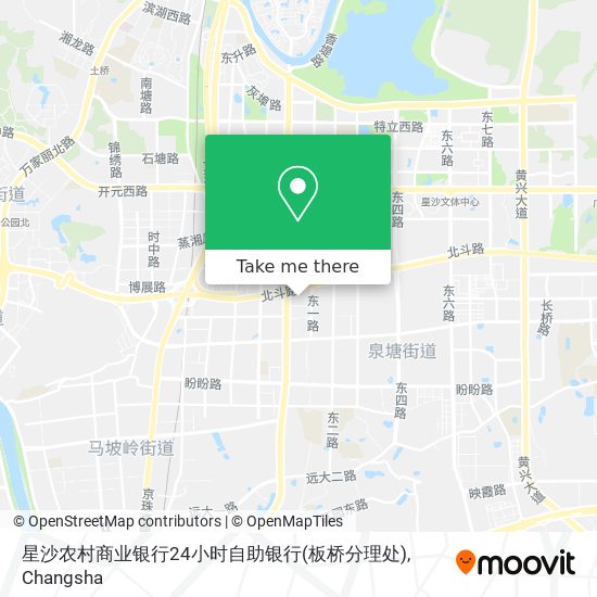 星沙农村商业银行24小时自助银行(板桥分理处) map