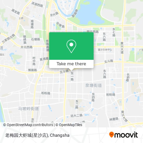 老梅园大虾城(星沙店) map