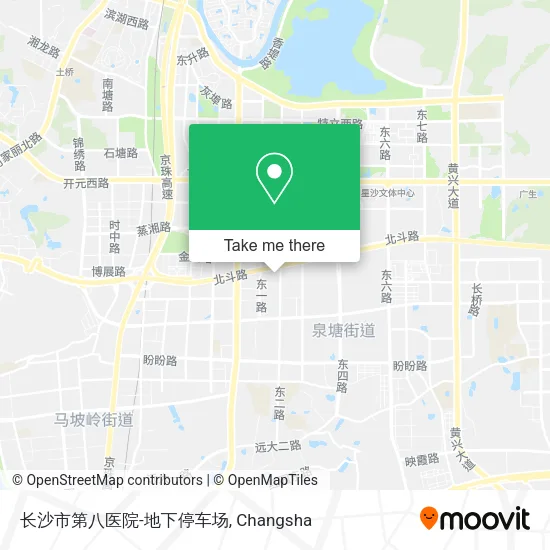 长沙市第八医院-地下停车场 map