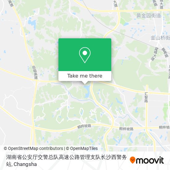 湖南省公安厅交警总队高速公路管理支队长沙西警务站 map