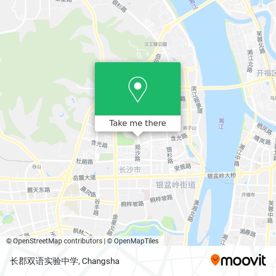 长郡双语实验中学 map