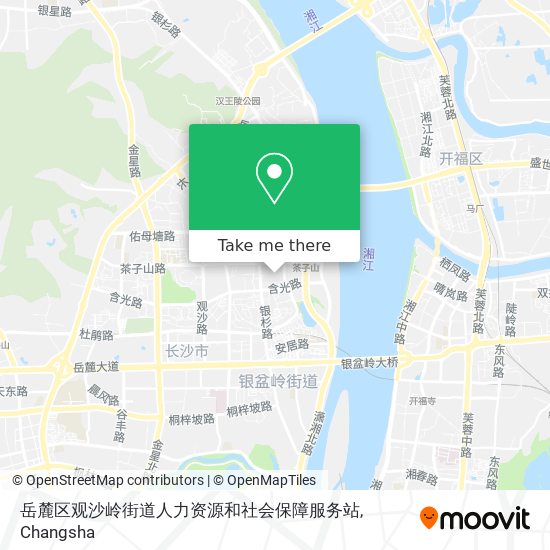 岳麓区观沙岭街道人力资源和社会保障服务站 map