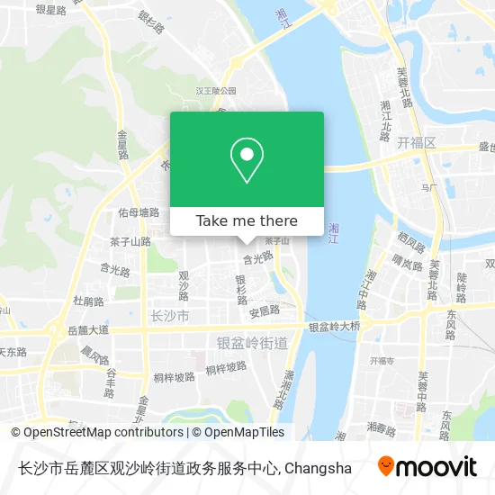 长沙市岳麓区观沙岭街道政务服务中心 map