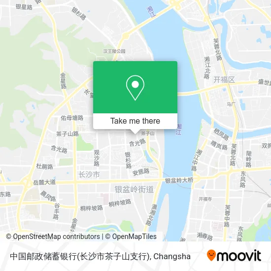 中国邮政储蓄银行(长沙市茶子山支行) map