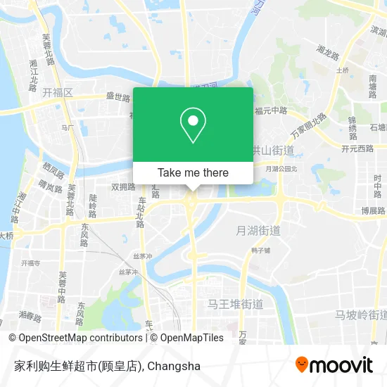 家利购生鲜超市(顾皇店) map