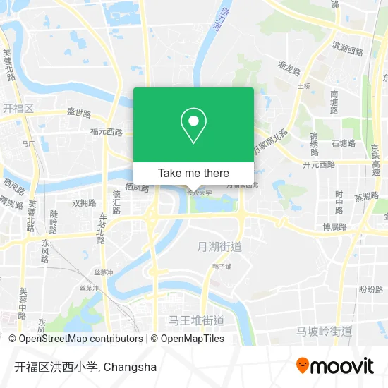 开福区洪西小学 map