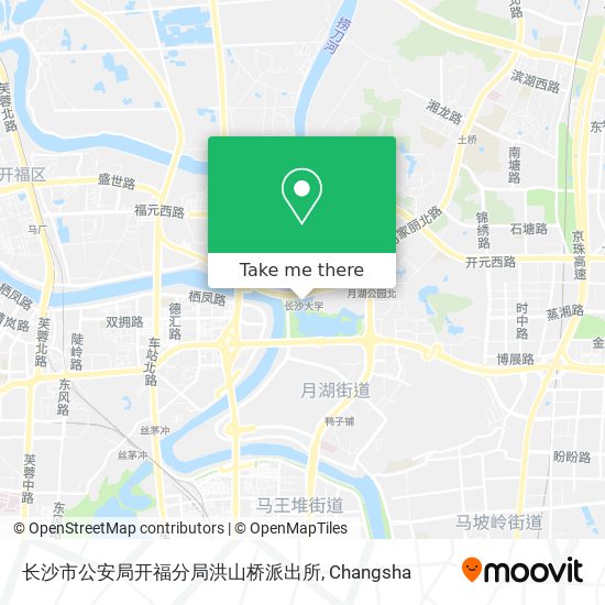 长沙市公安局开福分局洪山桥派出所 map