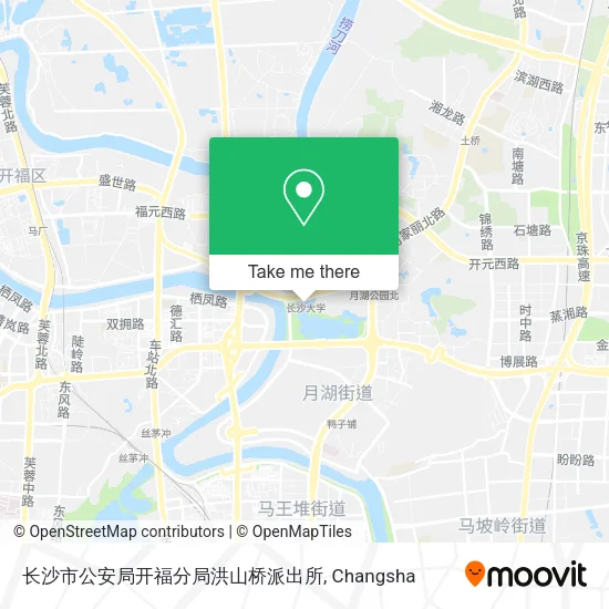 长沙市公安局开福分局洪山桥派出所 map