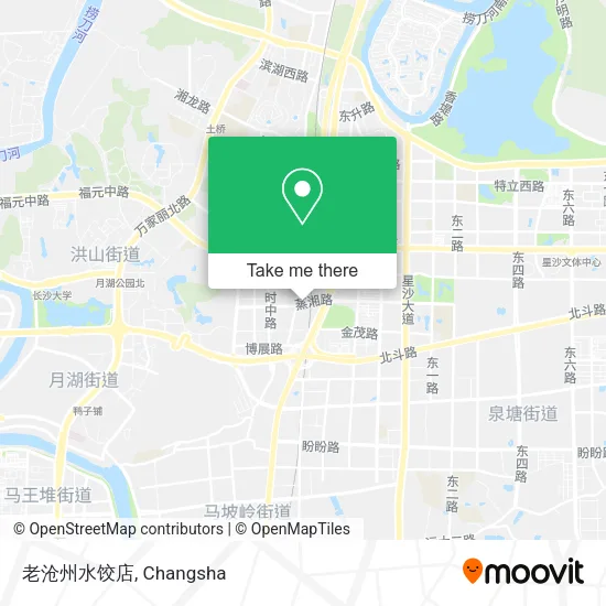 老沧州水饺店 map