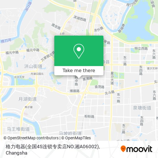 格力电器(全国4S连锁专卖店NO.湘A06002) map