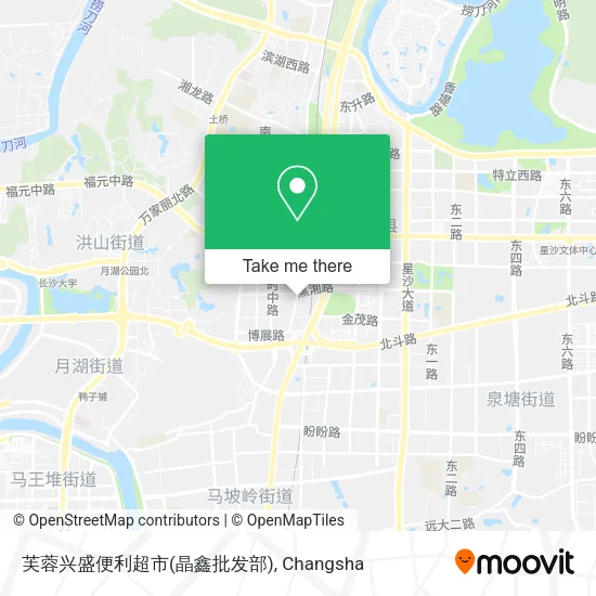 芙蓉兴盛便利超市(晶鑫批发部) map