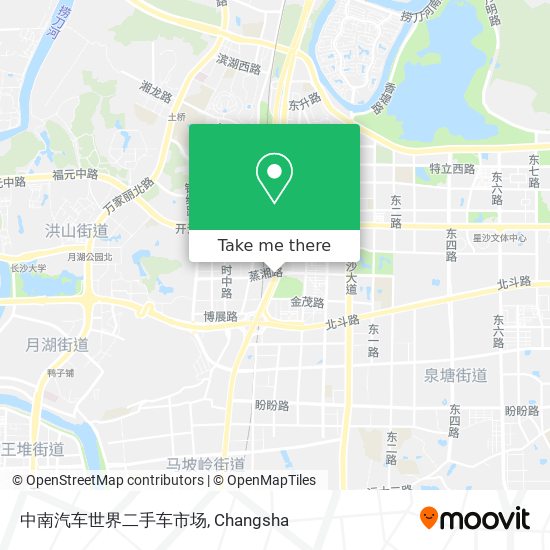 中南汽车世界二手车市场 map