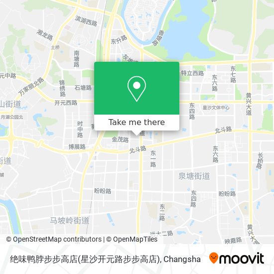 绝味鸭脖步步高店(星沙开元路步步高店) map