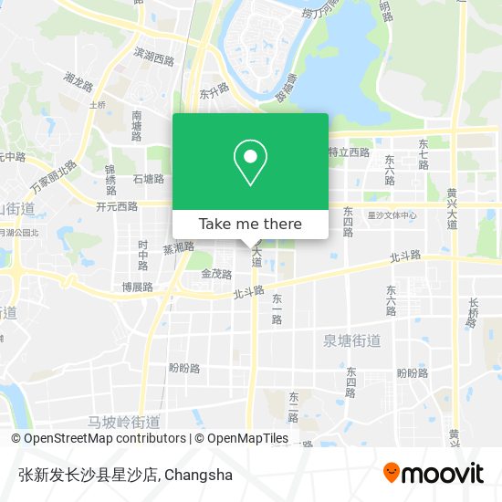 张新发长沙县星沙店 map