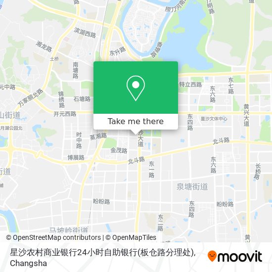 星沙农村商业银行24小时自助银行(板仓路分理处) map