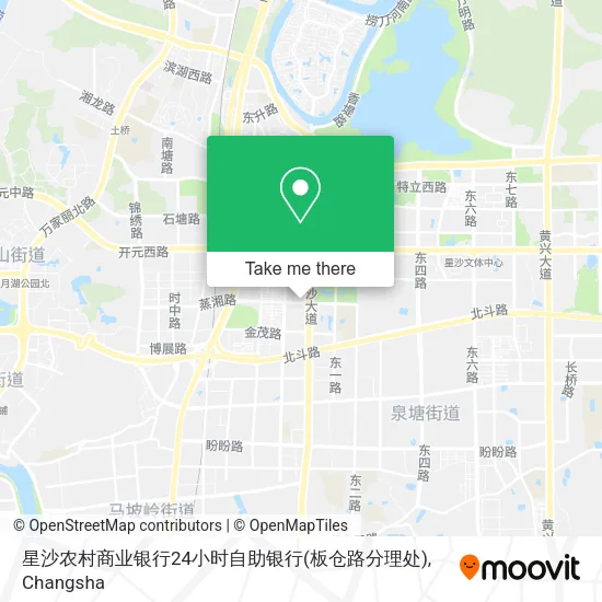 星沙农村商业银行24小时自助银行(板仓路分理处) map