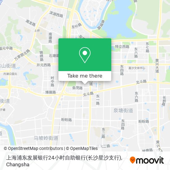 上海浦东发展银行24小时自助银行(长沙星沙支行) map