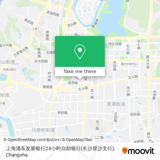 上海浦东发展银行24小时自助银行(长沙星沙支行) map