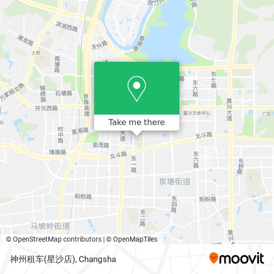 神州租车(星沙店) map