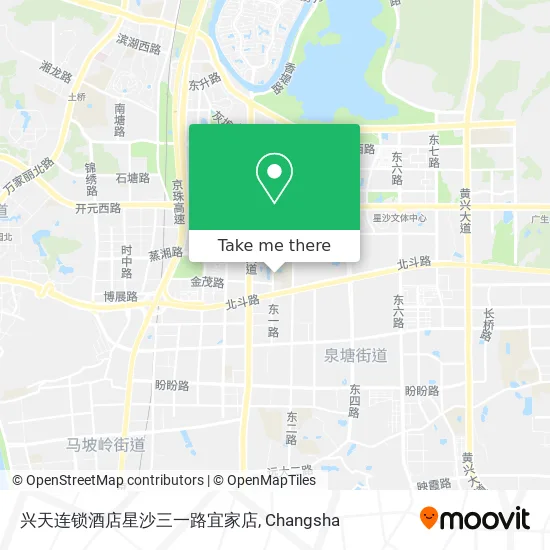 兴天连锁酒店星沙三一路宜家店 map