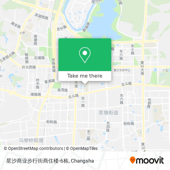 星沙商业步行街商住楼-6栋 map