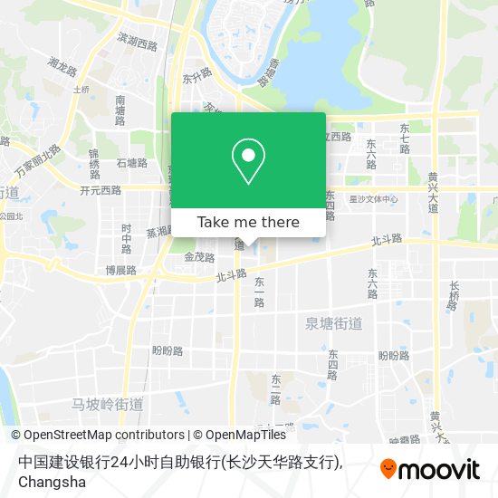 中国建设银行24小时自助银行(长沙天华路支行) map