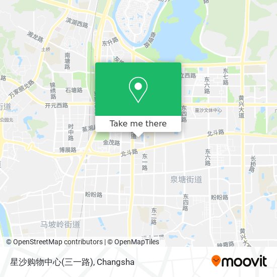 星沙购物中心(三一路) map