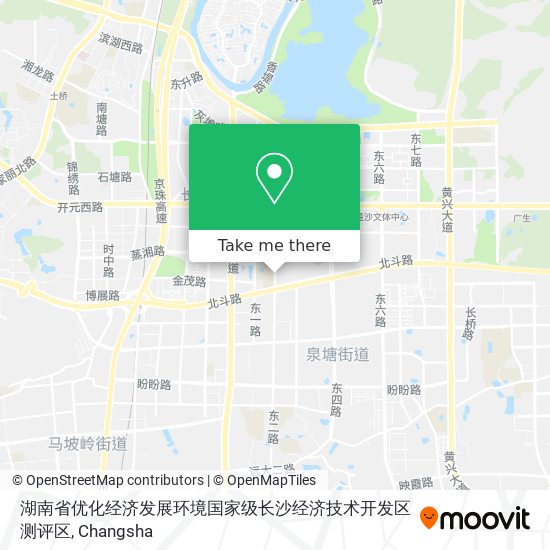 湖南省优化经济发展环境国家级长沙经济技术开发区测评区 map