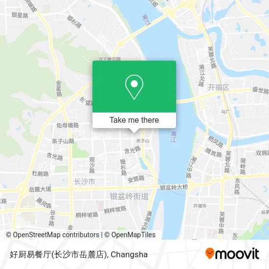 好厨易餐厅(长沙市岳麓店) map