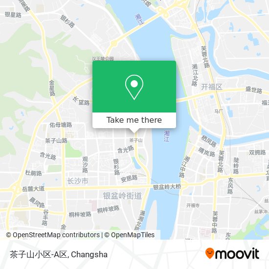 茶子山小区-A区 map