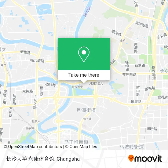 长沙大学-永康体育馆 map