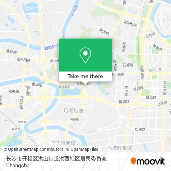 长沙市开福区洪山街道洪西社区居民委员会 map