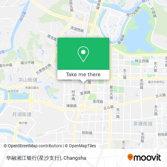 华融湘江银行(星沙支行) map