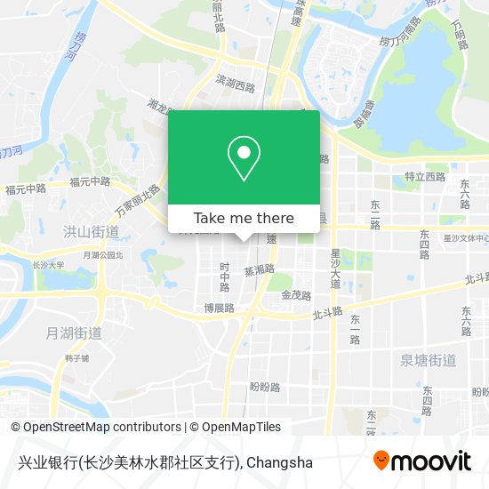 兴业银行(长沙美林水郡社区支行) map