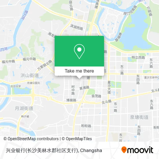 兴业银行(长沙美林水郡社区支行) map