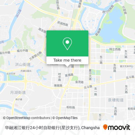 华融湘江银行24小时自助银行(星沙支行) map