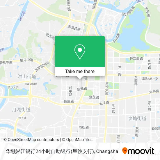 华融湘江银行24小时自助银行(星沙支行) map