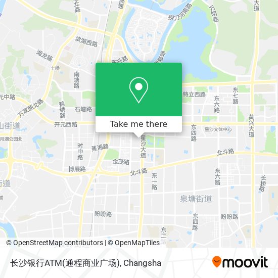 长沙银行ATM(通程商业广场) map